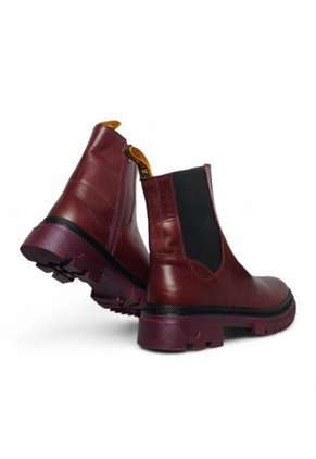 Botines De Mujer En Cuero Color Vino MoreLiber Ref. Genesis