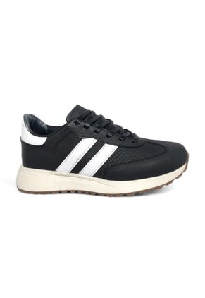 Tenis En CUERO Para Mujer Marca Moreliber Ref Elite Color Negro-Blanco