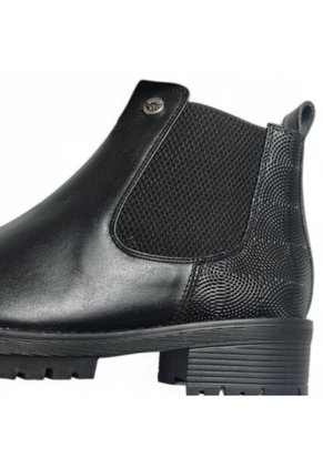 Botines De Mujer En Cuero Color Negro MoreLiber Ref. Velvet