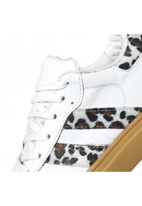 Tenis En CUERO Para Mujer Marca Moreliber Ref Urbana Color Blanco-print