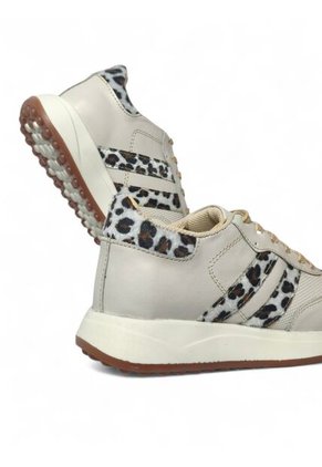 Tenis En CUERO Para Mujer Marca Moreliber Ref Elite Color Nacar-beige