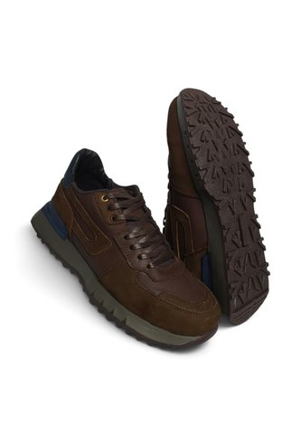 Tenis En CUERO Para Hombre Marca Monserrate Ref Macondo Color Café Monserrate
