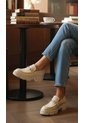 Zapatos Para Mujer En Cuero Color Beige Marca MoreLiber Ref. Selecta de Monserrate