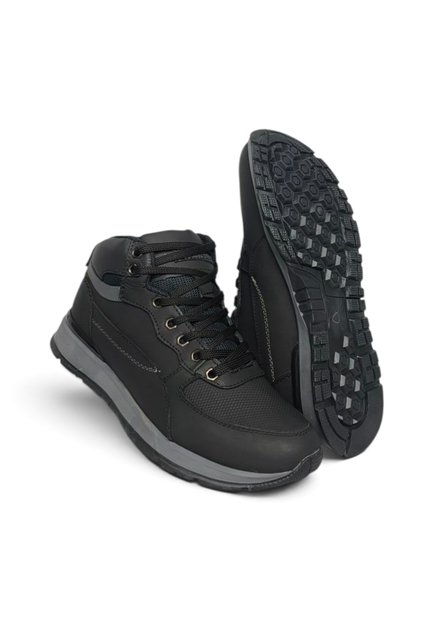 Tenis En Bota De CUERO Para Hombre Marca Monserrate Ref Palmas Color Negro