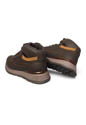 Tenis En Bota De CUERO Para Hombre Marca Monserrate Ref Palmas Color Café