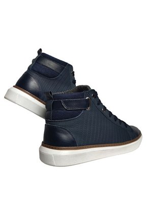 Tenis En Cuero Para Hombre En Bota Color Azul Marca Monserrate Ref. Coral