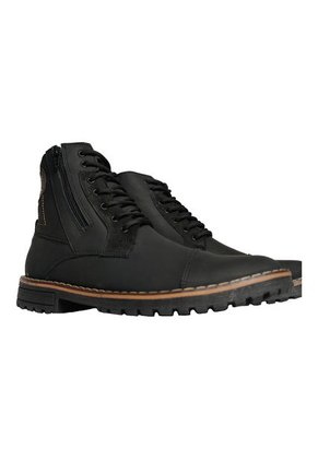Botas En Cuero Para Hombre Color Negro Marca Monserrate Ref. Quimbaya