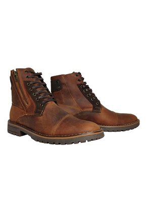 Botas En Cuero Para Hombre Color Caoba Marca Monserrate Ref. Quimbaya