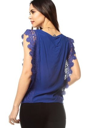 Blusa Azul Rey MONTAGE