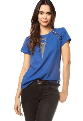 Blusa Azul Rey MONTAGE