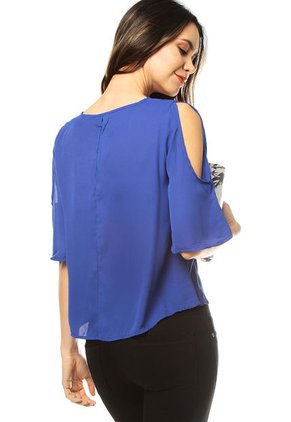 Blusa Azul Rey MONTAGE