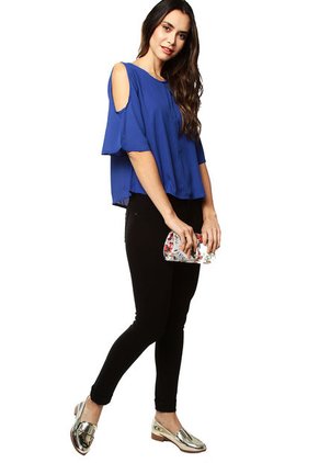 Blusa Azul Rey MONTAGE