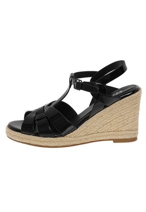Sandalias Con Taco Tipo Cuña Maya Para Mujer Negro Montego Bay Club 210067