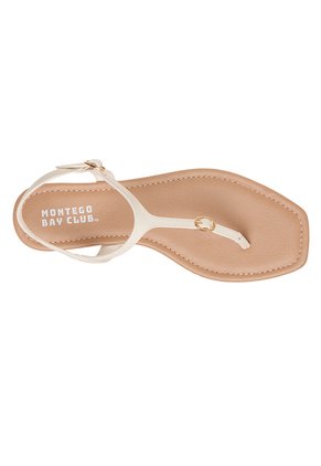 Sandalias Planas Demure Para Mujer Marfil Montego Bay Club 210070