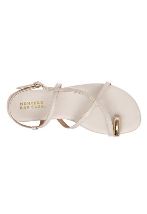 Sandalias Planas Papita Para Mujer Marfil Montego Bay Club 211246