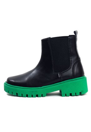 Botin Negro-Verde Moopy Green