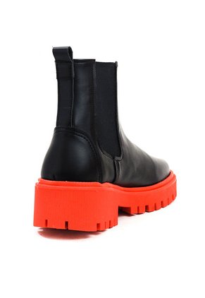 Botin Negro-Rojo Moopy Isa