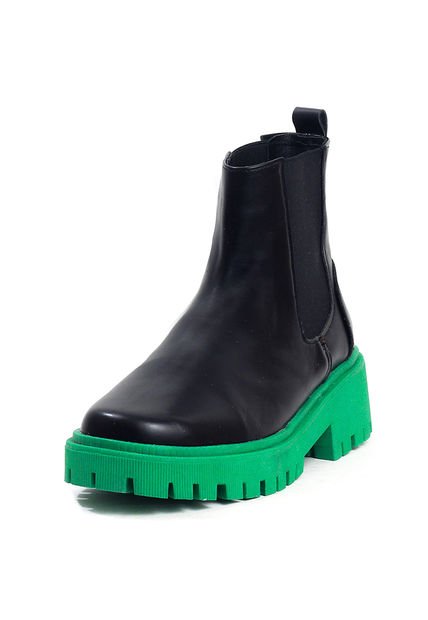Botin Negro-Verde Moopy Green