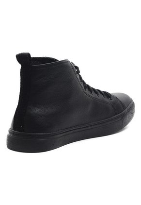 Tenis Cuero Negro Moopy  A-2