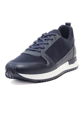 Tenis Cuero Azul Hombre  MOOPY ARV003
