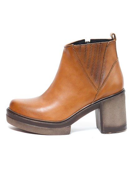 Botines Mujer Miel-Cafe Moopy LU0101