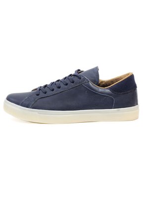 Tenis Cuero Azul Hombre  MOOPY MP-7070