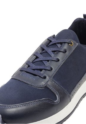 Tenis Cuero Azul Hombre  MOOPY ARV003
