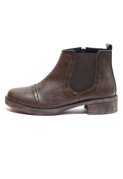 Botines Mujer Cafe Moopy MD003