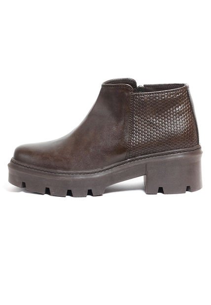 Botines Mujer Cafe Moopy MD004