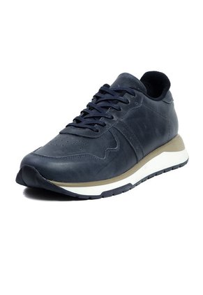 Tenis Cuero Azul  JV002 MOOPY
