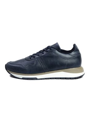 Tenis Cuero Azul  JV002 MOOPY