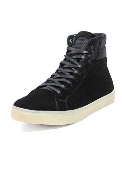 Tenis Hombre Cuero-Carnaza Negro MOOPY Dominic 01