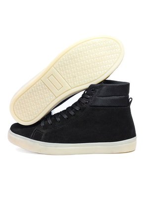 Tenis Hombre Cuero-Carnaza Negro MOOPY Dominic 01