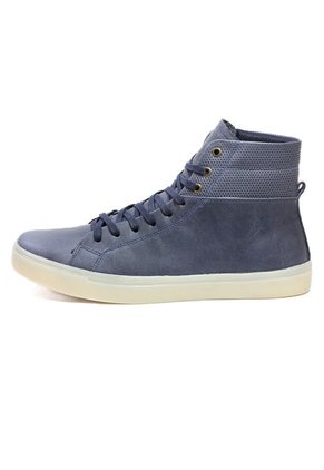 Tenis Hombre Cuero Azul MOOPY Dominic 02