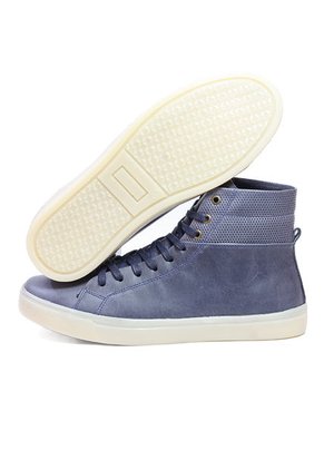 Tenis Hombre Cuero Azul MOOPY Dominic 02