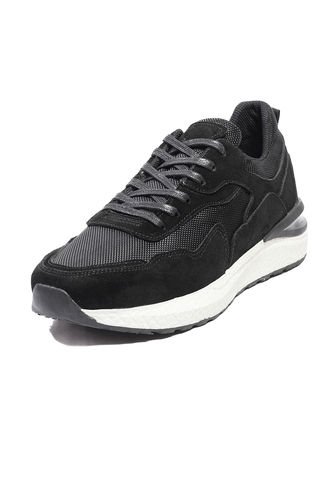 Tenis Hombre Cuero/Carnaza Negro  MOOPY Boss 03 MOOPY