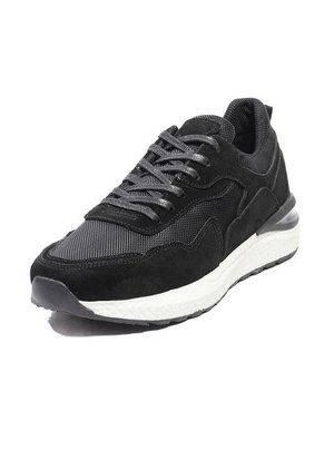 Tenis Hombre Cuero/Carnaza Negro  MOOPY Boss 03