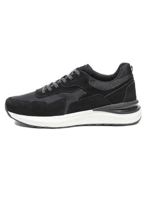 Tenis Hombre Cuero/Carnaza Negro  MOOPY Boss 03