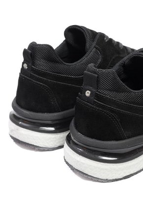 Tenis Hombre Cuero/Carnaza Negro  MOOPY Boss 03