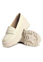 Mocasines Beige Moopy Moca-3 de MOOPY