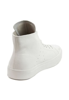 Tenis Cuero Blanco Moopy White