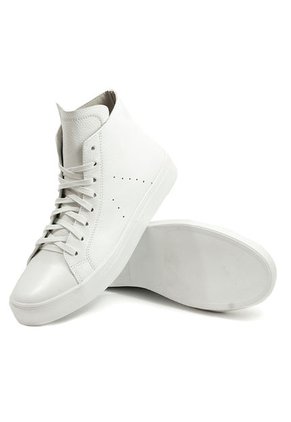 Tenis Cuero Blanco Moopy White