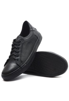 Tenis Cuero Negro Moopy A-3