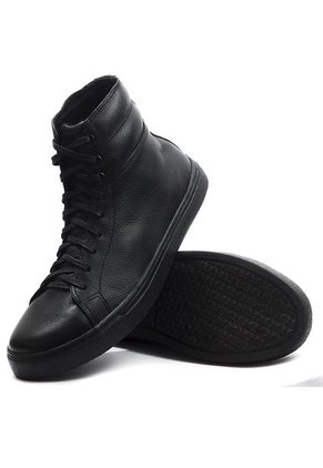 Tenis Cuero Negro Moopy A-11