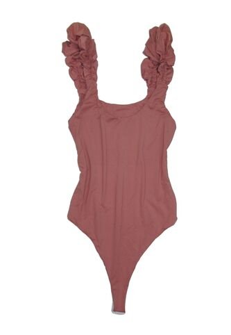 Blusa Body New York Nude Para Dama Mostaza