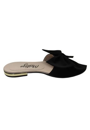 Sandalias Elegantes Black Con Moño Mariposa Negro
