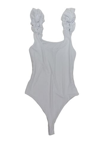 Blusa Body New York Blanca Para Dama Mostaza