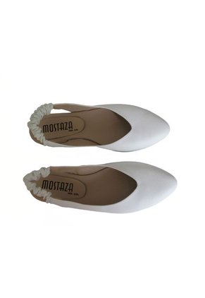 Baleta Blanca Pureza Con Resorte