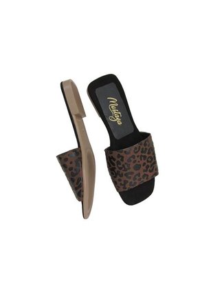 Sandalias Animal Print Clasicas Punta Cuadrada