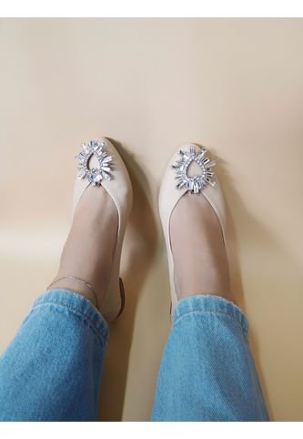 Zapatos Piel De Luna Nude Con Corazón Mostaza